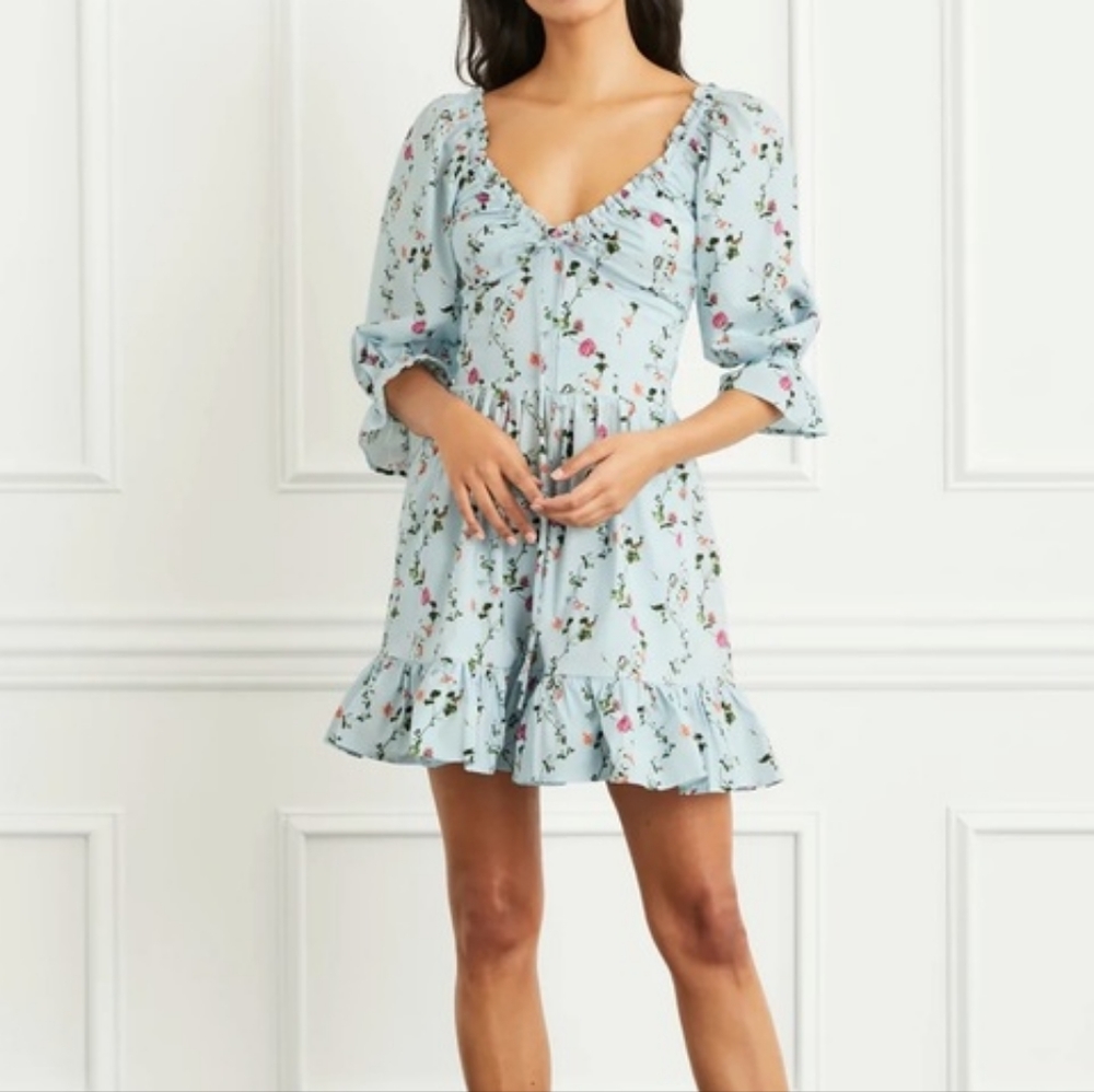 NWT Hill House Samantha Dress Pond Floral XS